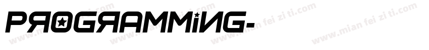 programming字体转换