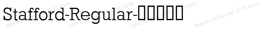 Stafford-Regular字体转换