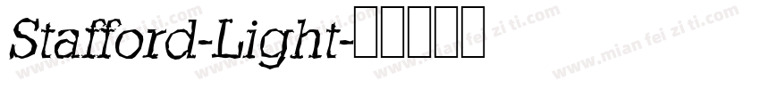 Stafford-Light字体转换