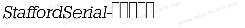 StaffordSerial字体转换