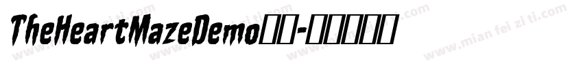 TheHeartMazeDemo字体字体转换
