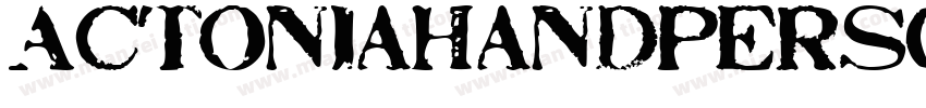 ActoniaHandPERSONALU字体转换