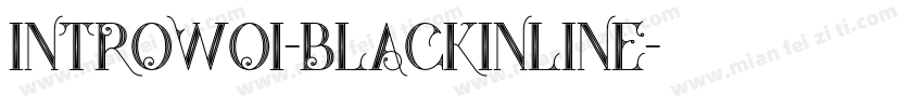 IntroW01-BlackInline字体转换