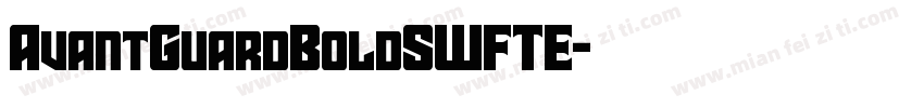AvantGuardBoldSWFTE字体转换