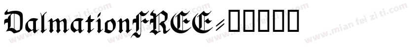 DalmationFREE字体转换