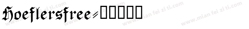 Hoeflersfree字体转换