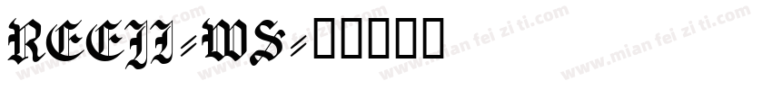 REEJI-WS字体转换