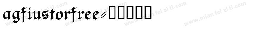 agfiustorfree字体转换
