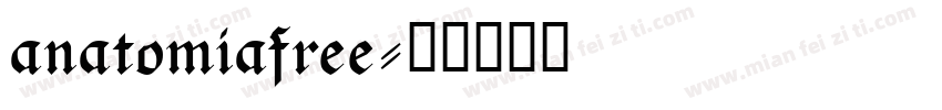 anatomiafree字体转换
