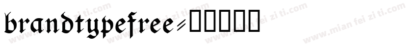 brandtypefree字体转换