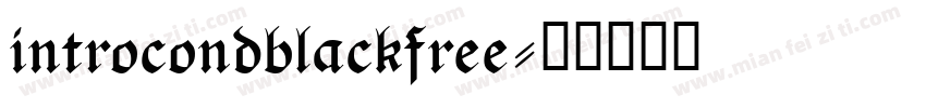 introcondblackfree字体转换