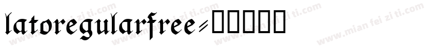 latoregularfree字体转换