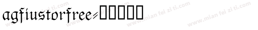 agfiustorfree字体转换