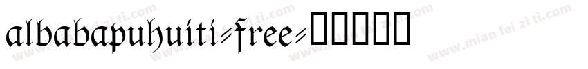 albabapuhuiti-free字体转换
