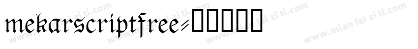 mekarscriptfree字体转换