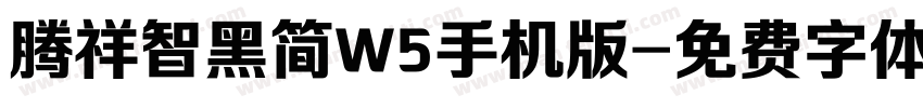 腾祥智黑简W5手机版字体转换