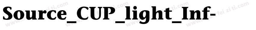 Source_CUP_light_Inf字体转换