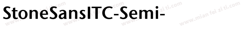 StoneSansITC-Semi字体转换