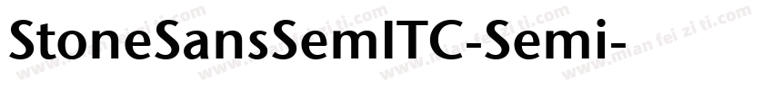 StoneSansSemITC-Semi字体转换