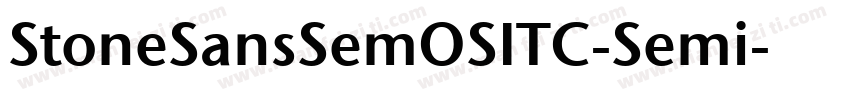 StoneSansSemOSITC-Semi字体转换