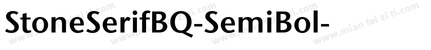 StoneSerifBQ-SemiBol字体转换