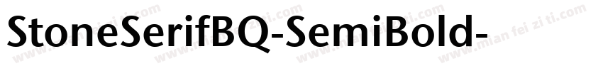 StoneSerifBQ-SemiBold字体转换