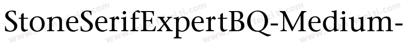 StoneSerifExpertBQ-Medium字体转换