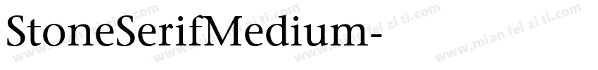 StoneSerifMedium字体转换