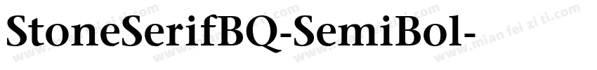 StoneSerifBQ-SemiBol字体转换