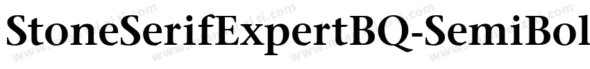 StoneSerifExpertBQ-SemiBold字体转换