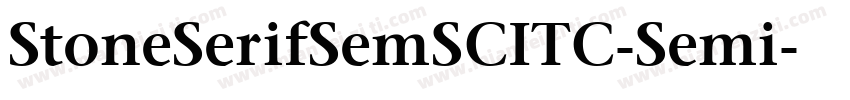 StoneSerifSemSCITC-Semi字体转换