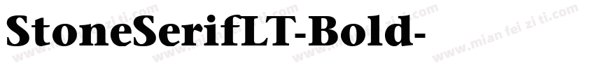StoneSerifLT-Bold字体转换