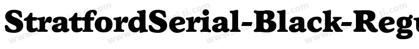 StratfordSerial-Black-Regular字体转换