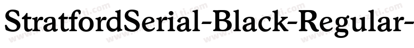 StratfordSerial-Black-Regular字体转换
