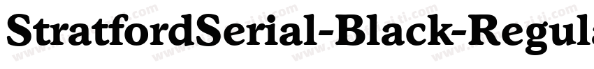 StratfordSerial-Black-Regular字体转换