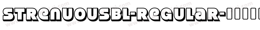 StrenuousBl-Regular字体转换