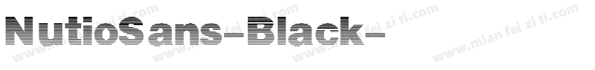 NutioSans-Black字体转换