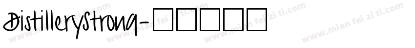 DistilleryStrong字体转换