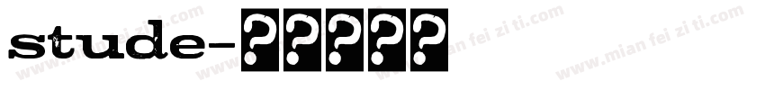 stude字体转换
