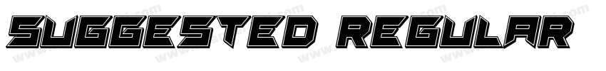 Suggested-Regular字体转换