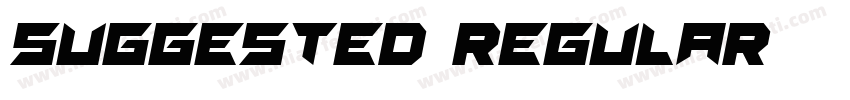 Suggested-Regular字体转换