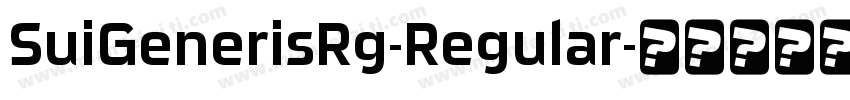 SuiGenerisRg-Regular字体转换