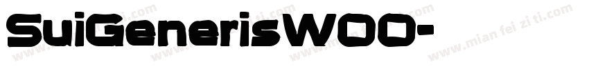 SuiGenerisW00字体转换