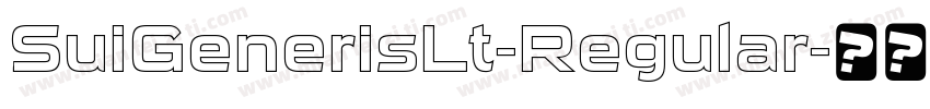 SuiGenerisLt-Regular字体转换