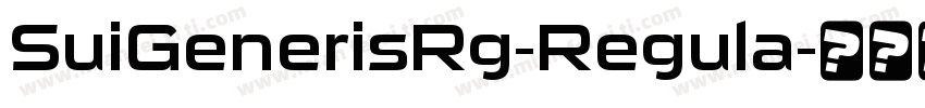 SuiGenerisRg-Regula字体转换