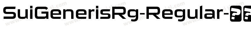 SuiGenerisRg-Regular字体转换