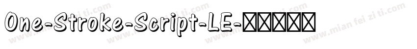 One-Stroke-Script-LE字体转换