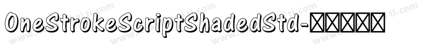 OneStrokeScriptShadedStd字体转换
