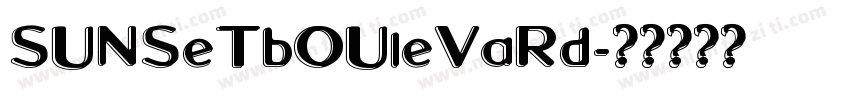 sunsetboulevard字体转换