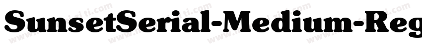 SunsetSerial-Medium-Regular字体转换